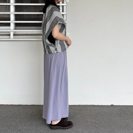 ダンガリーストライブスリーブレスカーディガン 622627 / HAVERSACK ハバーサック
