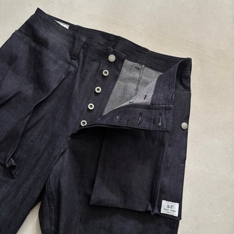 Digs Crew Pants 4/5 (8oz Denim) SF-262340 / SASSAFRAS ササフラス
