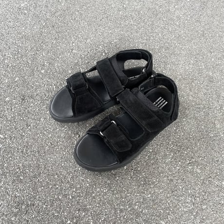 ITALIAN MILITARY SANDAL (BLACK SUEDE) 1836SS / REPRODUCTION OF FOUD