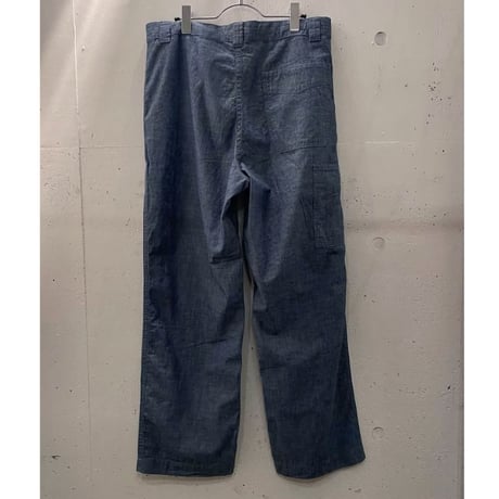 ORGシャンブレーフレンチ ワークパンツ 1011083 / BLUE BLUE ブルーブルー