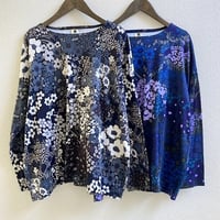 FLOWER SMOOTH BOATNECK TEE BT-258 / Bohemians
