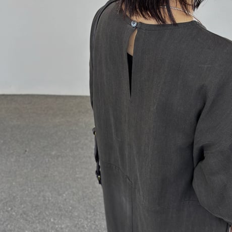 墨染ツイル5分袖ロングワンピース 322530 / HAVERSACK ハバーサック