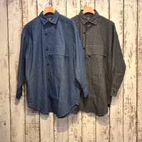 レギュラーカラーセミロングワークシャツ 422423 / HAVERSACK ハバーサック