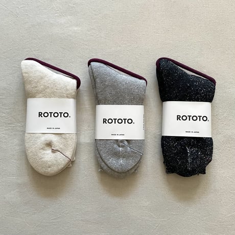 WASHI PILE CREW SOCKS R1066 / ROTOTO