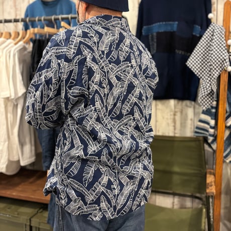 インディゴリネン バショウバッセン ショートスリーブシャツ 1010856 / BLUE BLUE JAPAN ブルーブルージャパン
