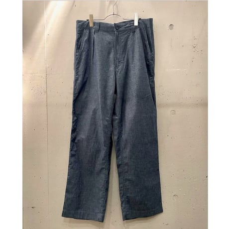 ORGシャンブレーフレンチ ワークパンツ 1011083 / BLUE BLUE ブルーブルー