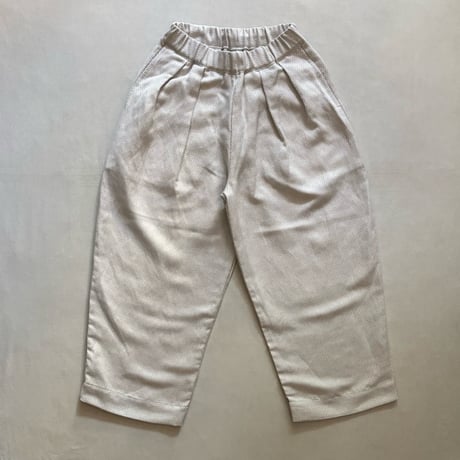 セレモニーリネンポリエステル混 2タックイージーパンツ 2026spring11 / ARTE POVERA アルテポーヴェラ