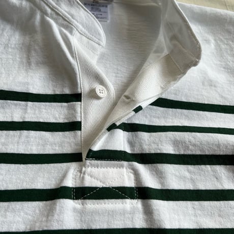 Light Weight Henley Collar S/S Shirts / BARBARIAN