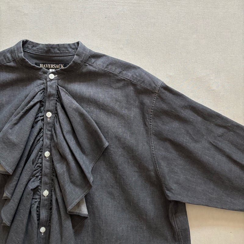 5ozデニムクロップドフリルシャツ 322529 / HAVERSACK ハバーサック | e