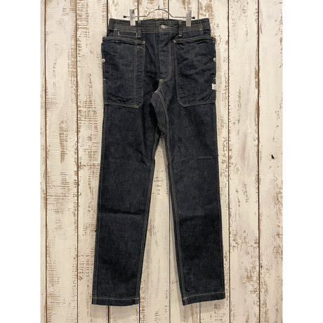 Fall Leaf Sprayer Pants (Indigo) / SASSAFRAS
