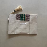 インドキルトラリー&フランスシーツ MIXポーチ M ARTEA-26SP44 / ARTE POVERA アルテポーヴェラ