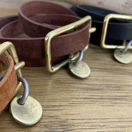 PUEBLO 15mm BELT SMALL BACKLE WITH HOPE CHARM MC101 / MASTER&Co.
