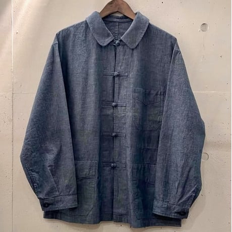 ORGシャンブレーフレンチチャイナ ワークジャケット 1011082 / BLUE BLUE ブルーブルー