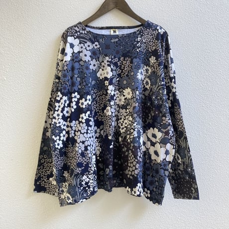 FLOWER SMOOTH BOATNECK TEE BT-258 / Bohemians