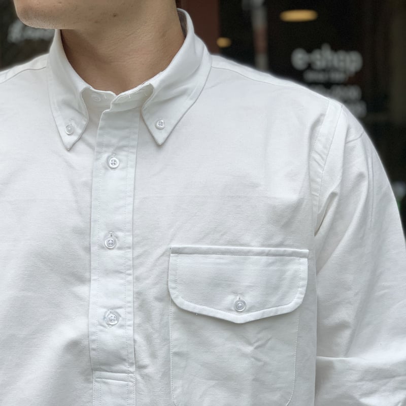 OXFORD B.D. L/S SHIRT(WHITE) / THE BAGGY | e-sh