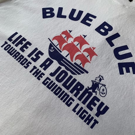 TIME TO GO ショートスリーブTシャツ 1010770 / BLUE BLUE　ブルーブルー