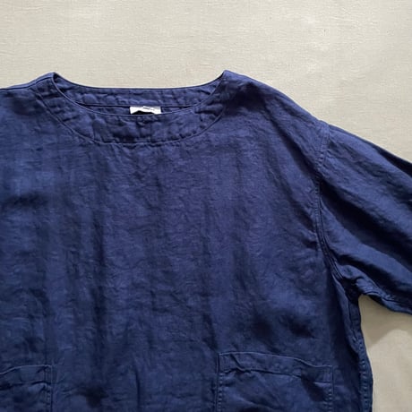 HERRINGBONE (OVERDYE) CREW NECK OVERSIZED PULLOVER NAM2211LH / ARMEN アーメン