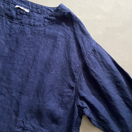 HERRINGBONE (OVERDYE) CREW NECK OVERSIZED PULLOVER NAM2211LH / ARMEN アーメン
