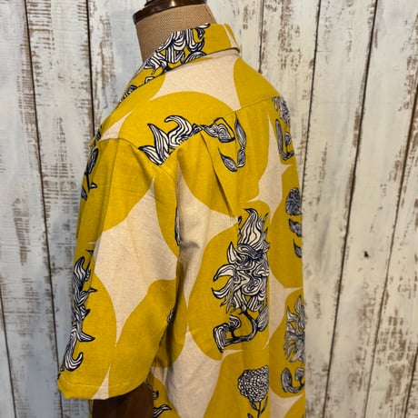 S/S OPEN SHIRTS BLUE FLOWER POP BS88 / Bohemians ボヘミアンズ