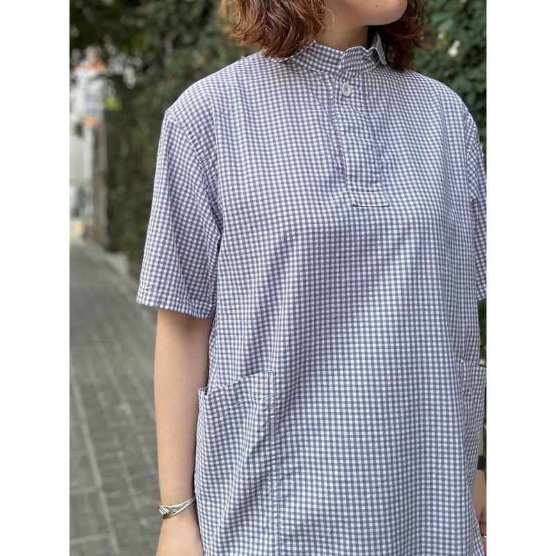 定番プルオーバー 半袖ギンガムシャツ LS-407 / LOLO | e-shop/E