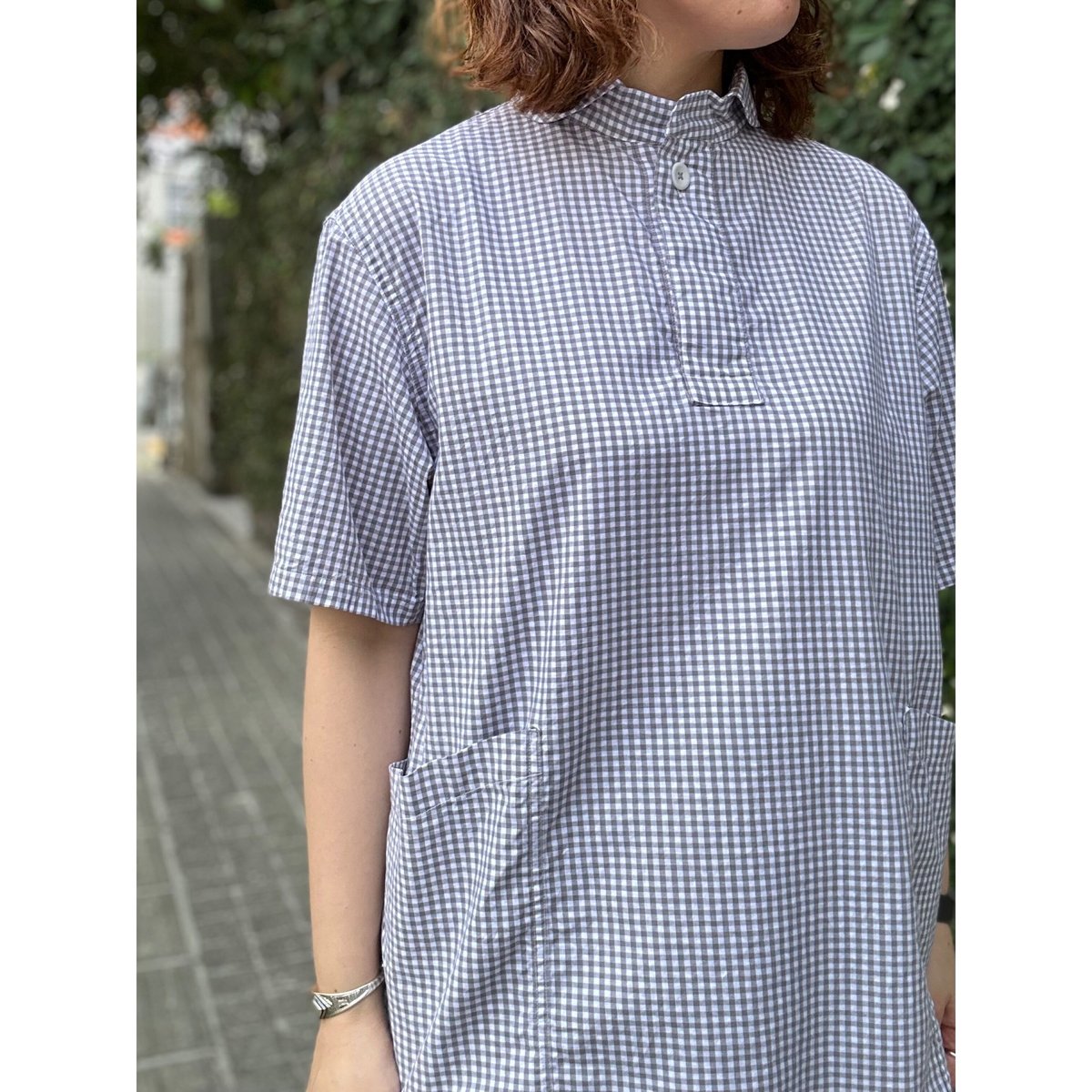 定番プルオーバー 半袖ギンガムシャツ LS-407 / LOLO | e-shop/E-SHOP