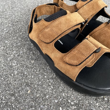 ITALIAN MILITARY SANDAL (DARK CAMEL SUEDE) 1836SS / REPRODUCTION OF FOUD