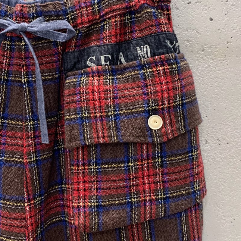 Girl's タータンチェック/リラクシンWork1/2 アルピーノポケット羽織り