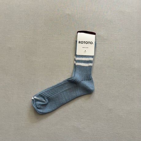 HEMP OG COTTON STRIPE SOCKS size S(23~25cm) R1468 / ROTOTO
