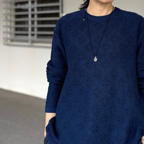 KOGIN KNIT CREWNECK (NAVY) PC-051-3050 / Porter Classic ポータークラシック