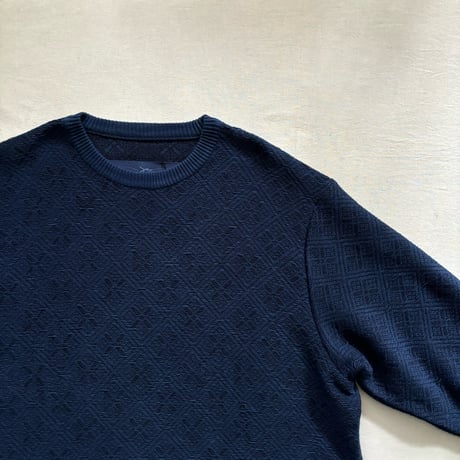 KOGIN KNIT CREWNECK (NAVY) PC-051-3050 / Porter Classic ポータークラシック