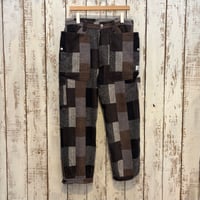 Fall Leaf Gardener Pants 4/5 (Cotton Tweed Patch Check) SF-252289 / SASSAFRAS ササフラス