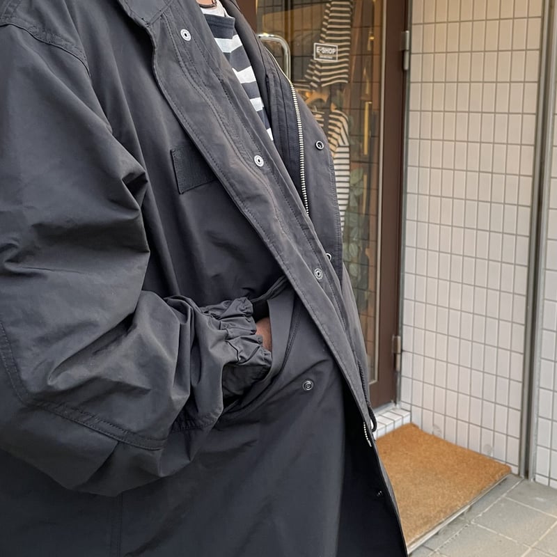 WEATHER MILITARY COAT (BLACK) PC-026-2444 / Por WEATHER MILITARY COAT (BLACK) PC-026-2444 / Por