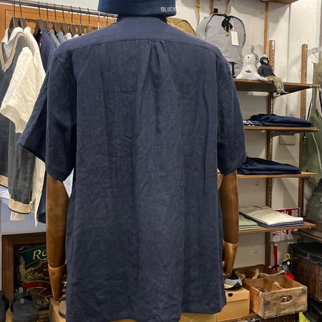 LINEN BAND COLAR BOSOM SS SHIRT LSP-11U-241043 / Le Sans Pareil  ルサンパレイユ