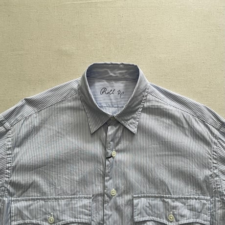 ROLL UP STRIPE SHIRT (BLUE) PC-016-2212 / Porter Classic
