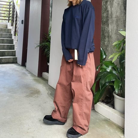スビンギザコットンBB EMB LS 1009890 / BLUE BLUE ブルーブルー