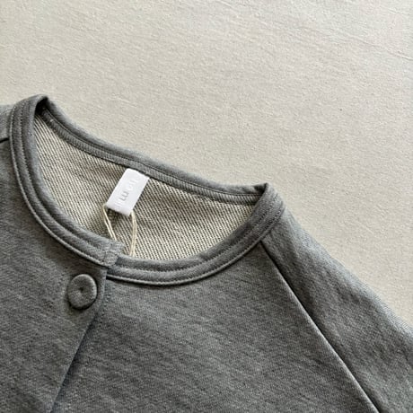 コンパクト裏毛カーディガン 242-6536 / homspun ホームスパン