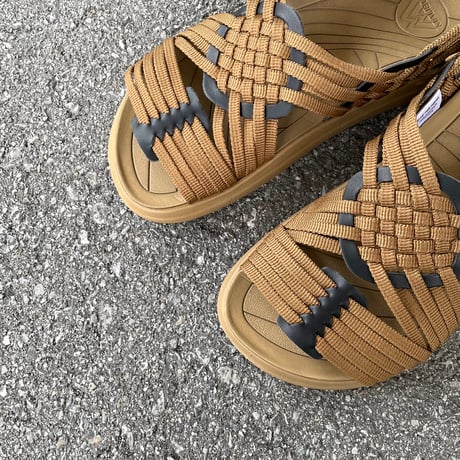 CANYON POLYESTER × VEGAN LEATHER (COYOTE×COYOTE) MS060022 / MALIBU SANDALS マリブサンダルズ