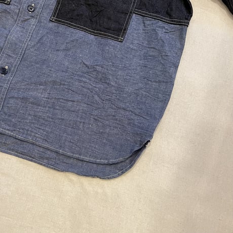 UTILITY SHIRT TYPE2 10oz DENIM 80480010015 / Nigel Cabourn