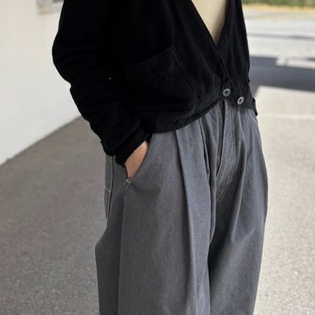9OZデニム タックパンツ 2026spring67 / ARTE POVERA アルテポーヴェラ