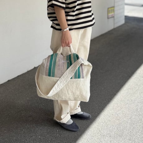 インドラリーキルト&フランスシーツ トート&ショルダーBAG ARTEA-26SP45 / ARTE POVERA アルテポーヴェラ