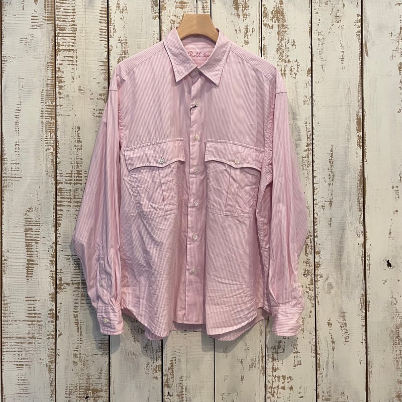 ROLL UP STRIPE SHIRT (SAKURA) PC-016-2212 / Por ROLL UP STRIPE SHIRT (SAKURA) PC-016-2212 / Por