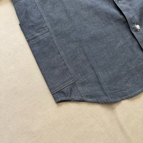 Gardener Shirt1/2 (5oz Chambray) SF-252245 / SASSAFRAS ササフラス