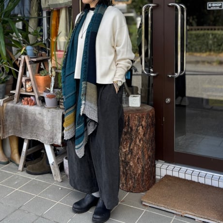 roots shawl MIDDLE WM TQ-KH-1189 / tamaki niime タマキニイメ