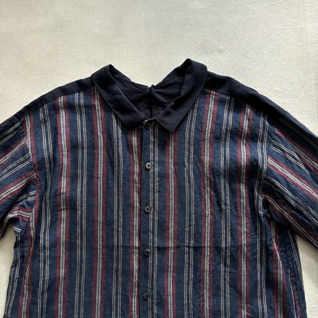 Vintage Stripe 切替え2Way シャツ 13107054 / Vlas Blomme ヴラスブラム
