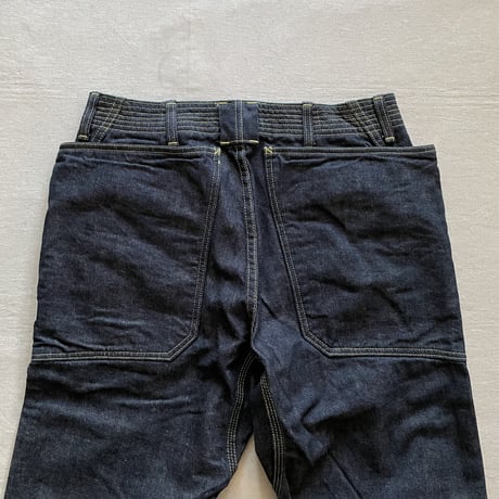 Fall Leaf Sprayer Pants (Indigo) / SASSAFRAS