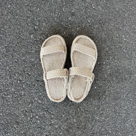 HEEL STRAP LOPE SANDAL (BEIGE) NNKA2501 / NAKOA ナコア