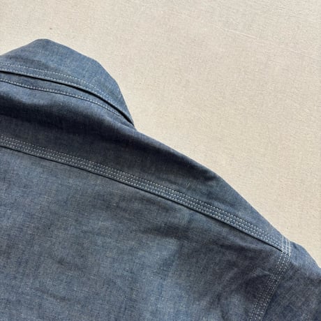 Gardener Shirt1/2 (5oz Chambray) SF-252245 / SASSAFRAS ササフラス