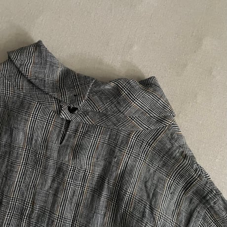 Linen Check プルオーバーブラウス 13137103 / Vlas Blomme ヴラスブラム