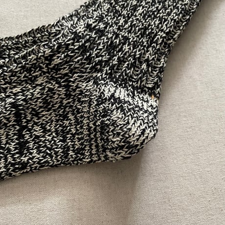 RECYCLE COTTON RIBBED CREW SOCKS size M(25~27cm) R1448 / ROTOTO