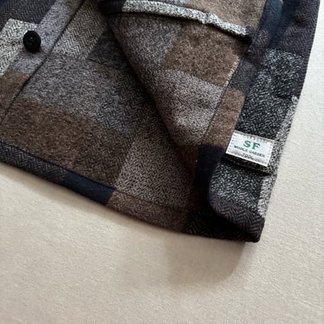 Digs Crew Half (Cotton Tweed Patch Check) SF-252267 / SASSAFRAS ササフラス